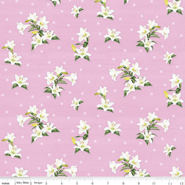 Monthly Placemats - April Lily Toss Pink