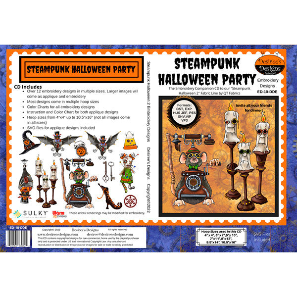 Steampunk Halloween 2 - Halloween Party Embroidery CD