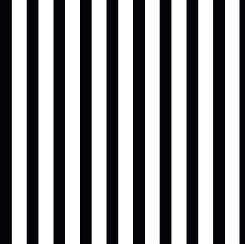 Dots & Stripes - Medium Stripe - White on Black