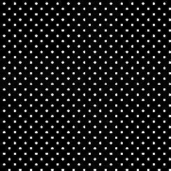 Dots & Stripes - Mini Dot - White on Black
