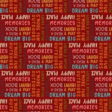Red Camping Words