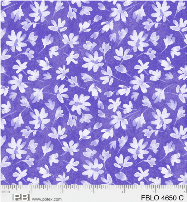 Full Bloom Mono Flowers Purple