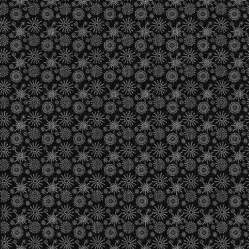 Sun Stitch Pattern Black