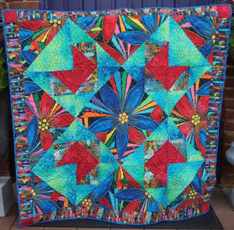 Fractured Flowers Quilt Kit