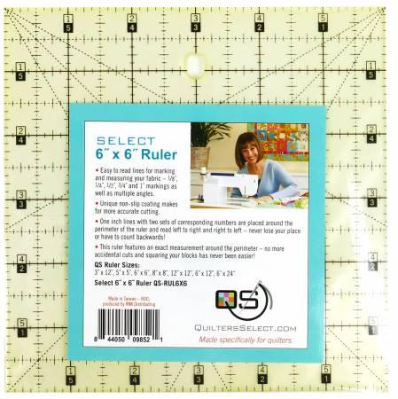 Quilter's Select Quilting Ruler 6in x 6in
