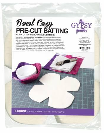Bowl Cozy Pre Cut Batting 8ct - Fabric Bash