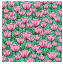 Truly Gorjuss Tulips Mint - Fabric Bash