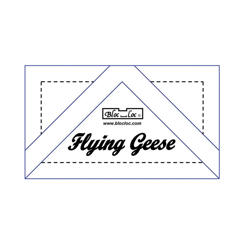 Bloc Loc Flying Geese Ruler 1. - Fabric Bash