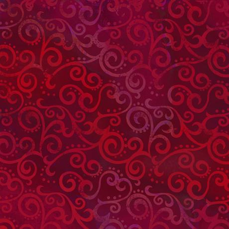 Ombre Scroll Wide - Ruby - Fabric Bash