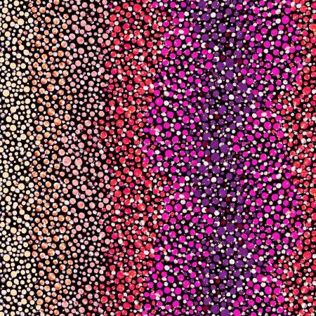 Pink Ombre Dot Stripe 108in Wi - Fabric Bash