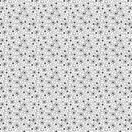 White/Black Circle & Dot Mini - Fabric Bash