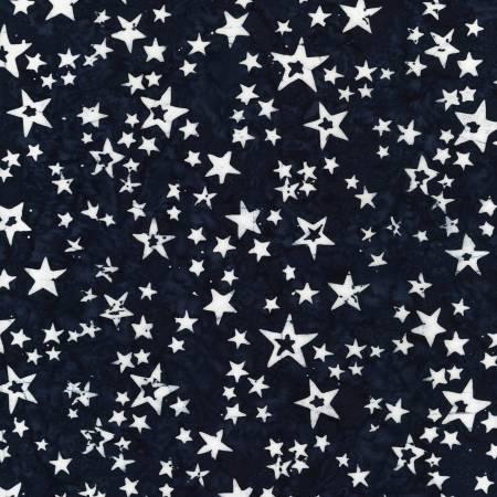 Navy Stars Of All Sizes - Fabric Bash