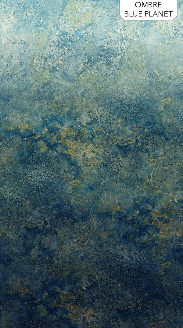 Stonehenge Ombre Blue Planet - Fabric Bash