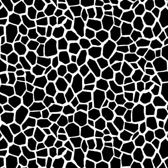 Giraffe print black - Fabric Bash