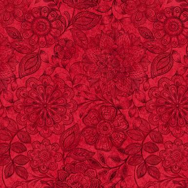 Floral Allover Red