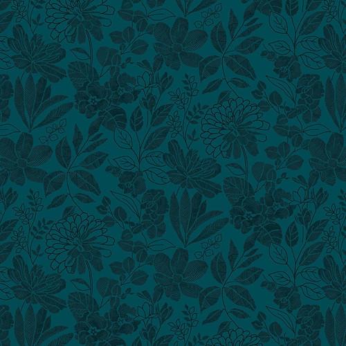 Floral Teal