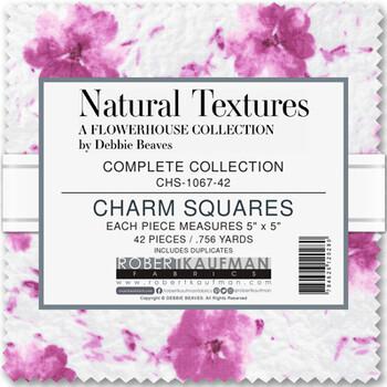 Flowerhouse: Natural Textures 5 inch squares