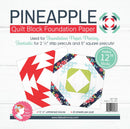 Pineapple 12" Finished Quilt Block Foundation Paper