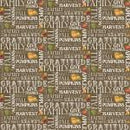 Monthly Placemats November Text Brown