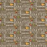 Monthly Placemats November Text Brown