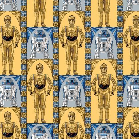 Multi Stars Wars Stained Glass Droids