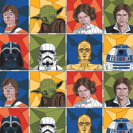 Multi Stars Wars Stained Glass Portraits
