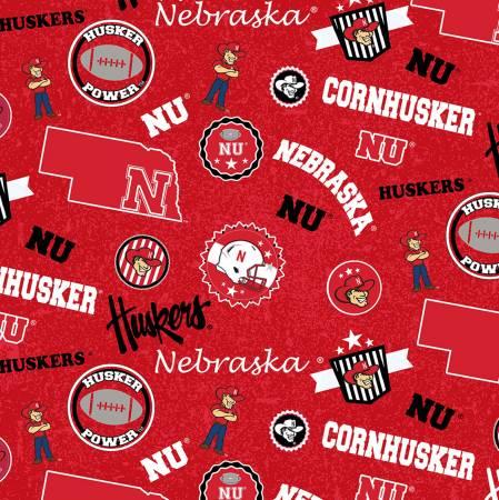 NCAA-Nebraska Huskers Home Sta - Fabric Bash