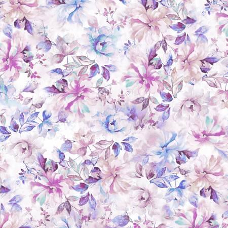 Purple Floral 108"