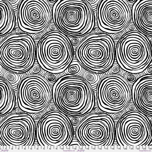 Onion Rings 108" - Black || Kaffe Fassett Collective Quilt Backs