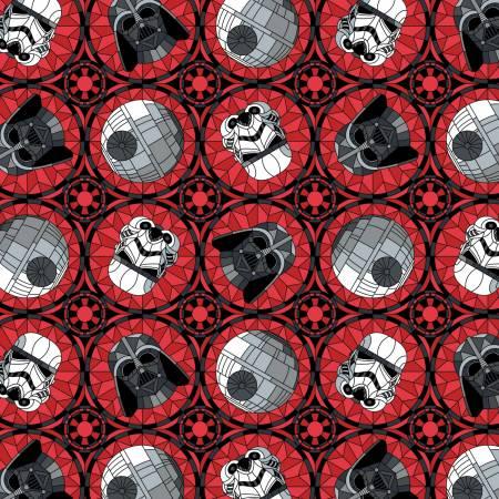 Red Star Wars Stained Glass Empire
