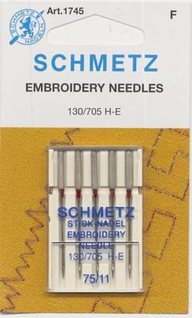 Schmetz Embroidery Machine Needle Size 11/75