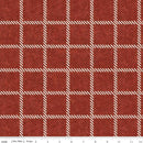 She Who Sews - Windowpane Plaid Barnred