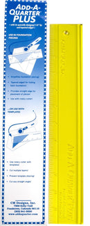 Add A-Quarter Ruler 12in Plus - Fabric Bash