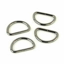 Four D-Rings 1" Gunmetal - Fabric Bash