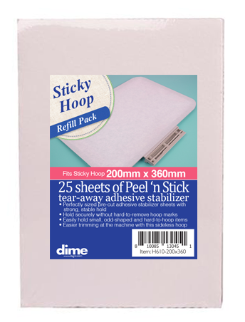 Pre-Cut Stabilizer - Peel 'N Stick for 200x360mm Sticky Hoop™
