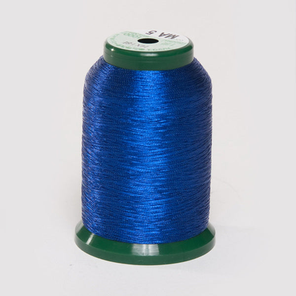 KingStar Metallic 1000 Meter Embroidery Thread - Dark Blue (MA5)