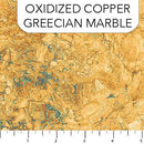 Oxidized Copper Greecian Marble - Fabric Bash