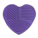 Purple Heart-Shaped Mat Cleaning Pad - Fabric Bash