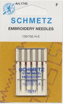 Schmetz - Embroidery Machine Needle Size 11/75 - Fabric Bash