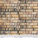 Subway Signs Canvas - Neutral || Embark CCTH005.NEUTRAL - Fabric Bash