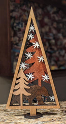 Woodland Tabletop Christmas Decor - Bear - Fabric Bash